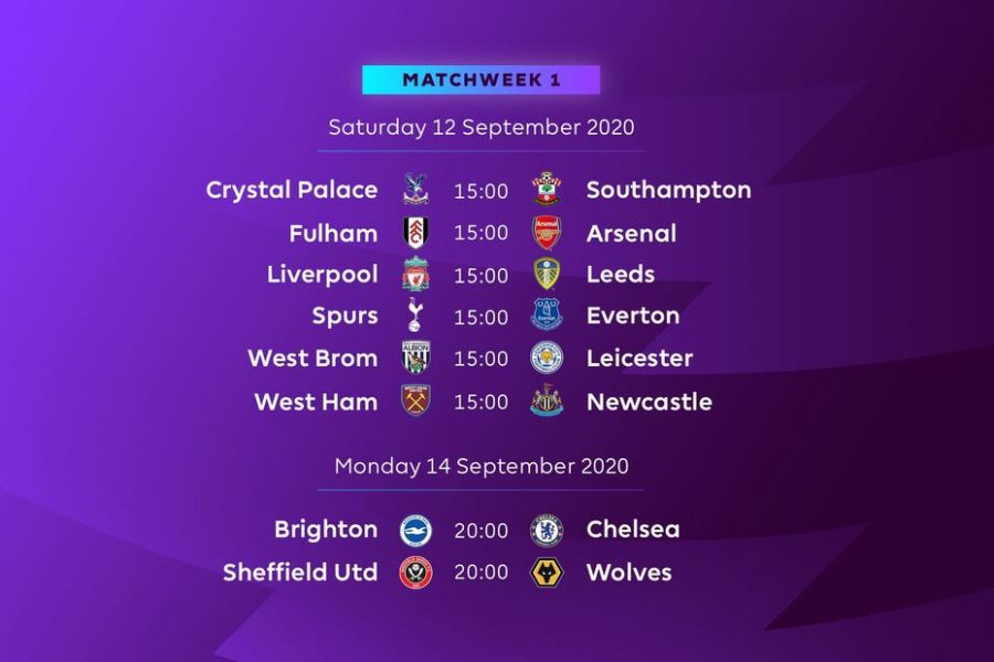 The Premier League Fixture 2020/21 | Tips180 Blog